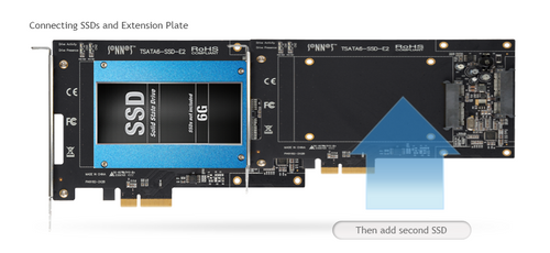 Sonnet Tempo SSD High-performance 6Gb/s SATA 2.5-inch SSD PCIe card - Add your own SSDs Sonnet Tempo SSD High-performance 6Gb/s SATA 2.5-inch SSD PCIe card - Add your own SSDs